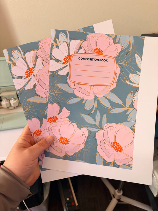 Floral Composition Notebook