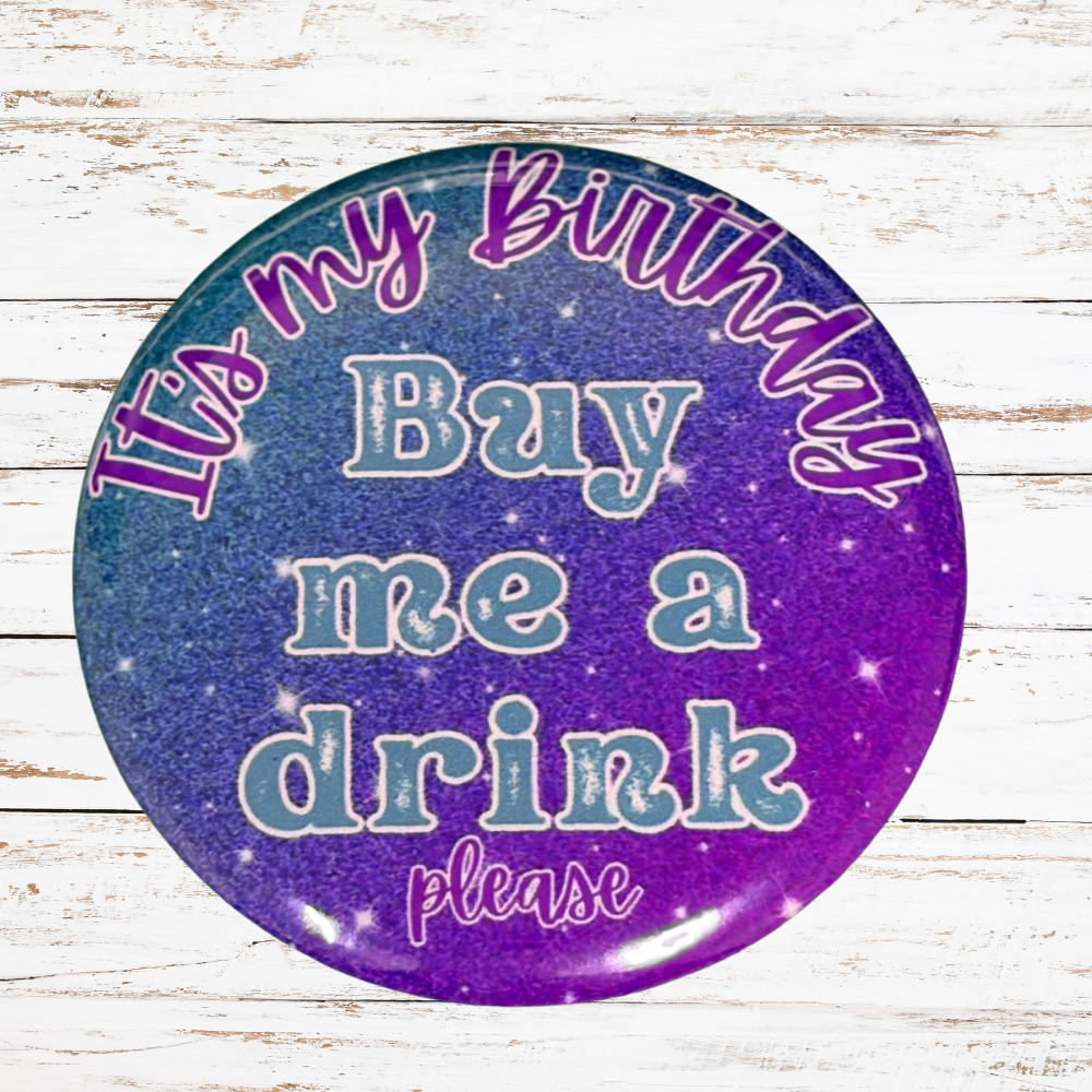 Birthday Celebration Button – 2.25" Party Pin