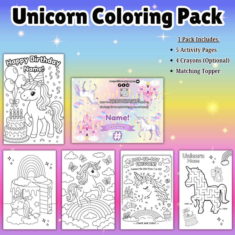 Unicorn Party Favor