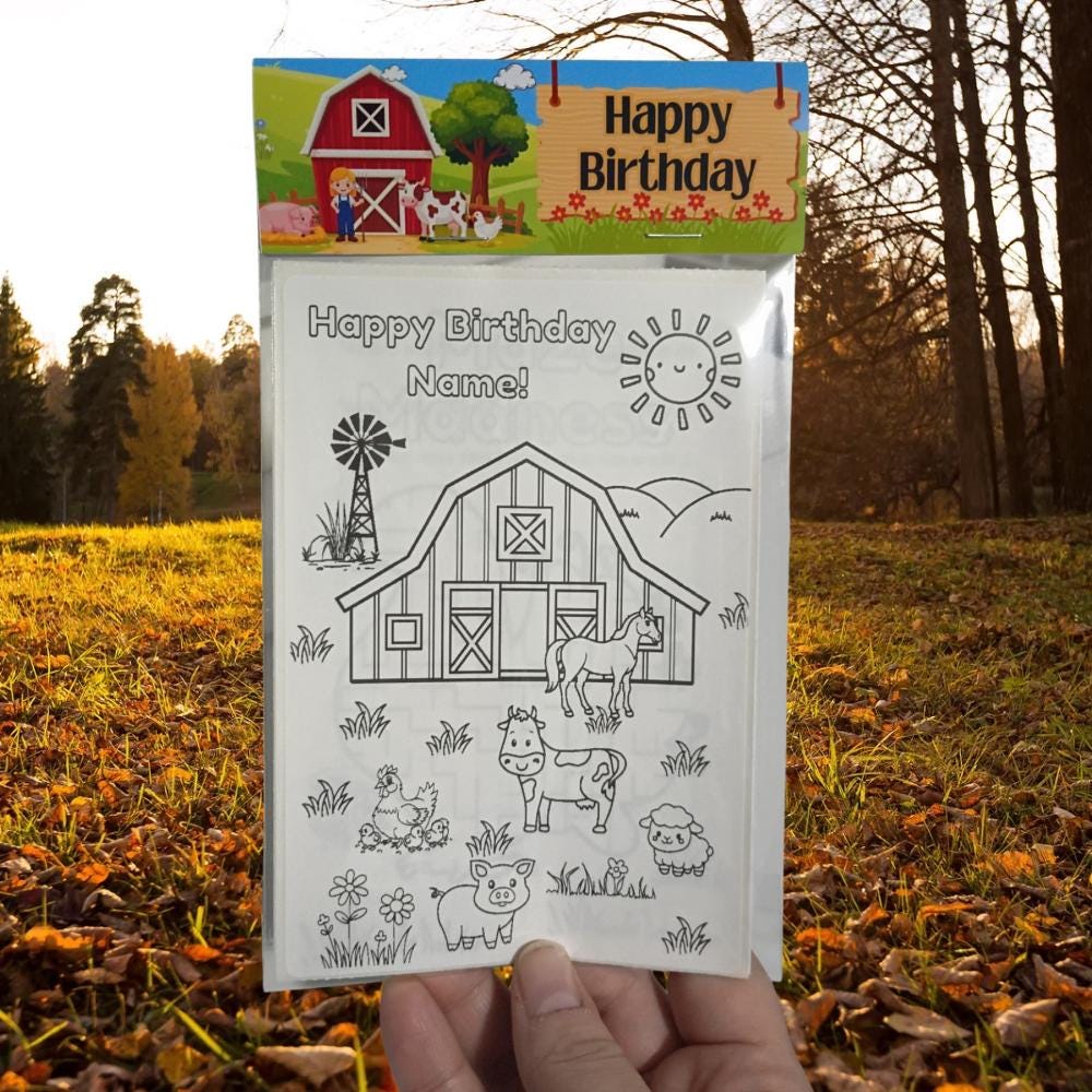 Farm Animal Party Favor