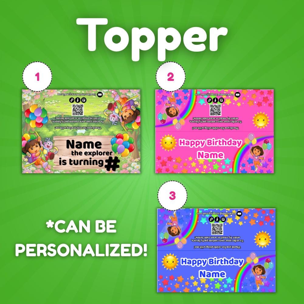 Dora Explorer Party Favor