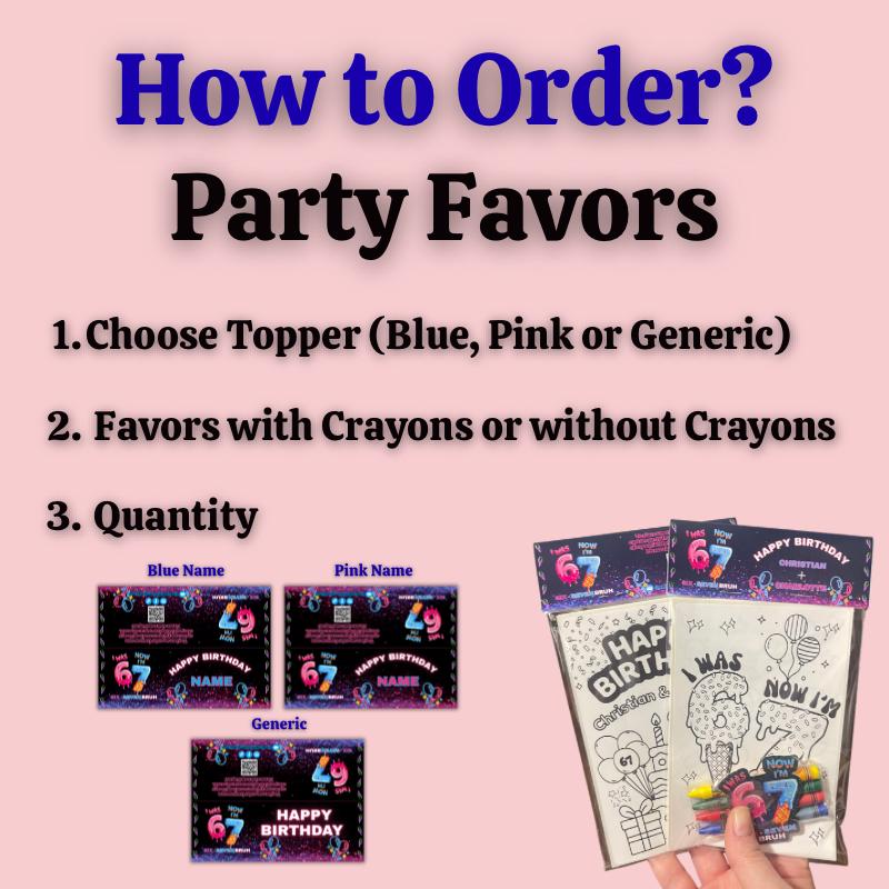 6 7 Ice Cream Donut Party Favors
