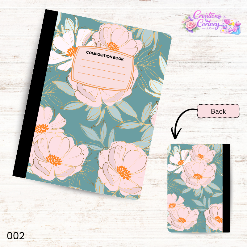 Floral Composition Notebook