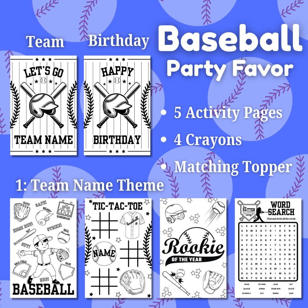 Baseball Party Favor