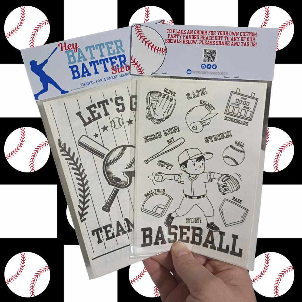 Baseball Party Favor
