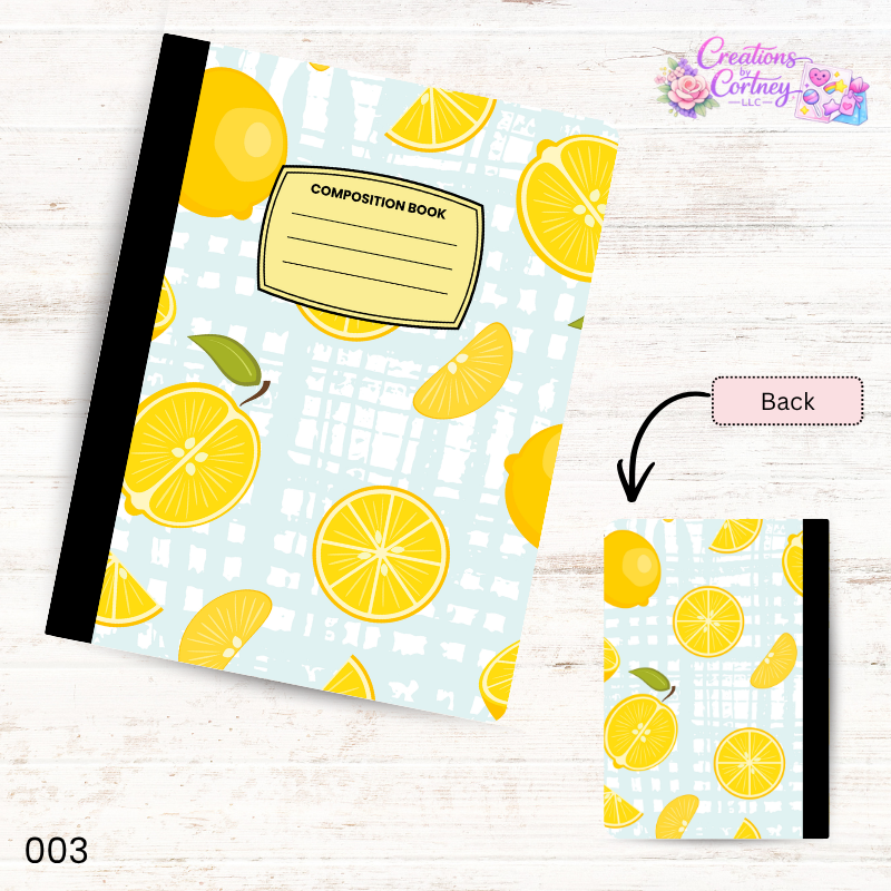 Lemon Composition Notebook