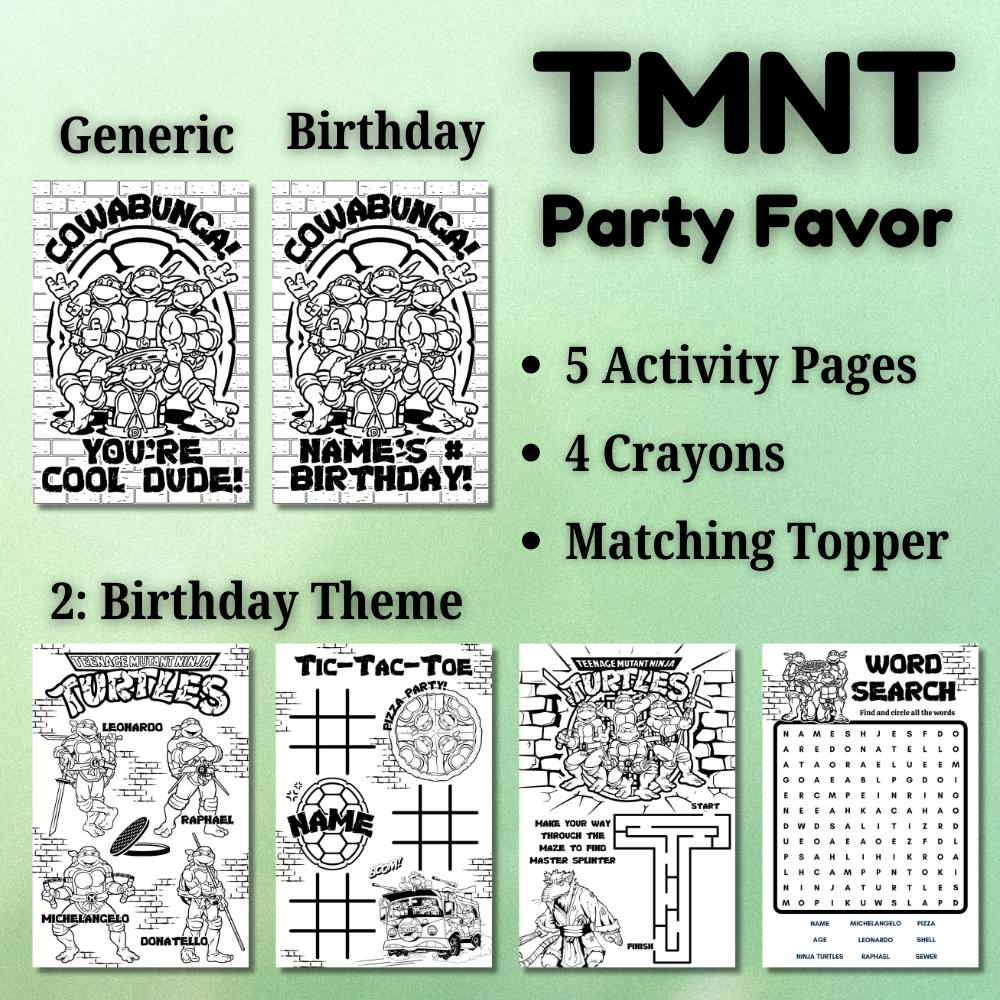 Ninja Turtle Party Favors