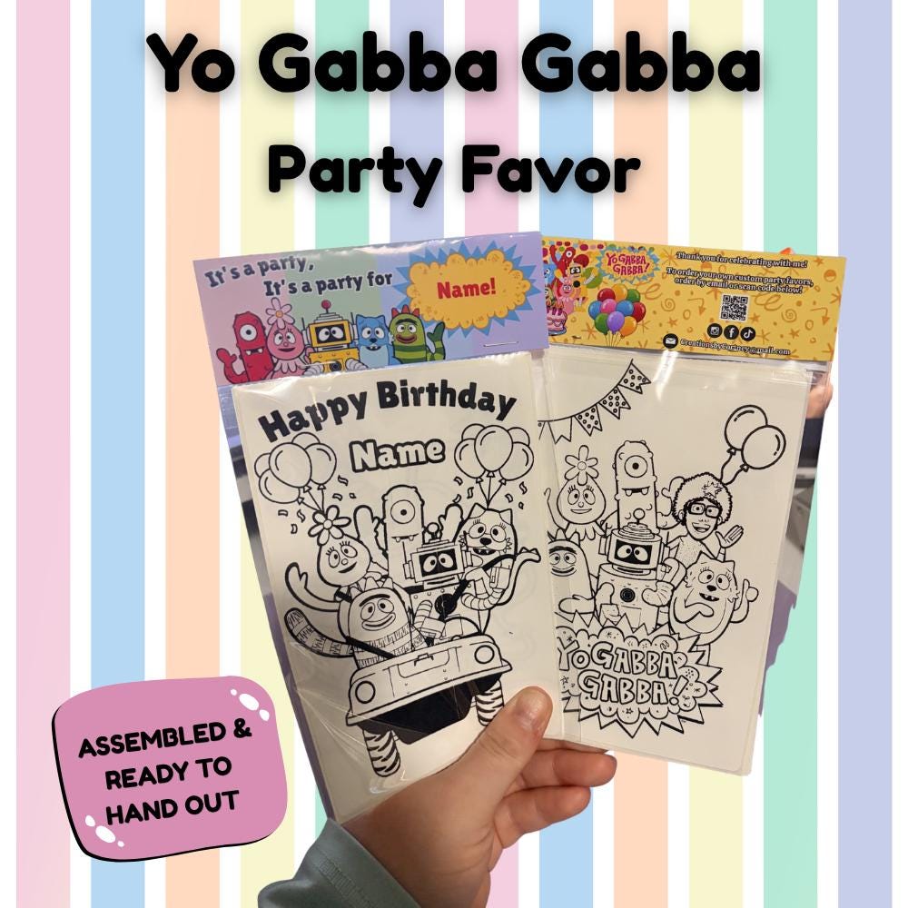 Yo Gabba Gabba Party Favor