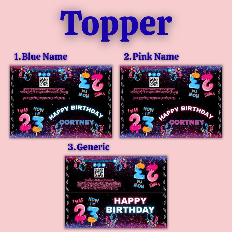 3rd Birthday Party Favor