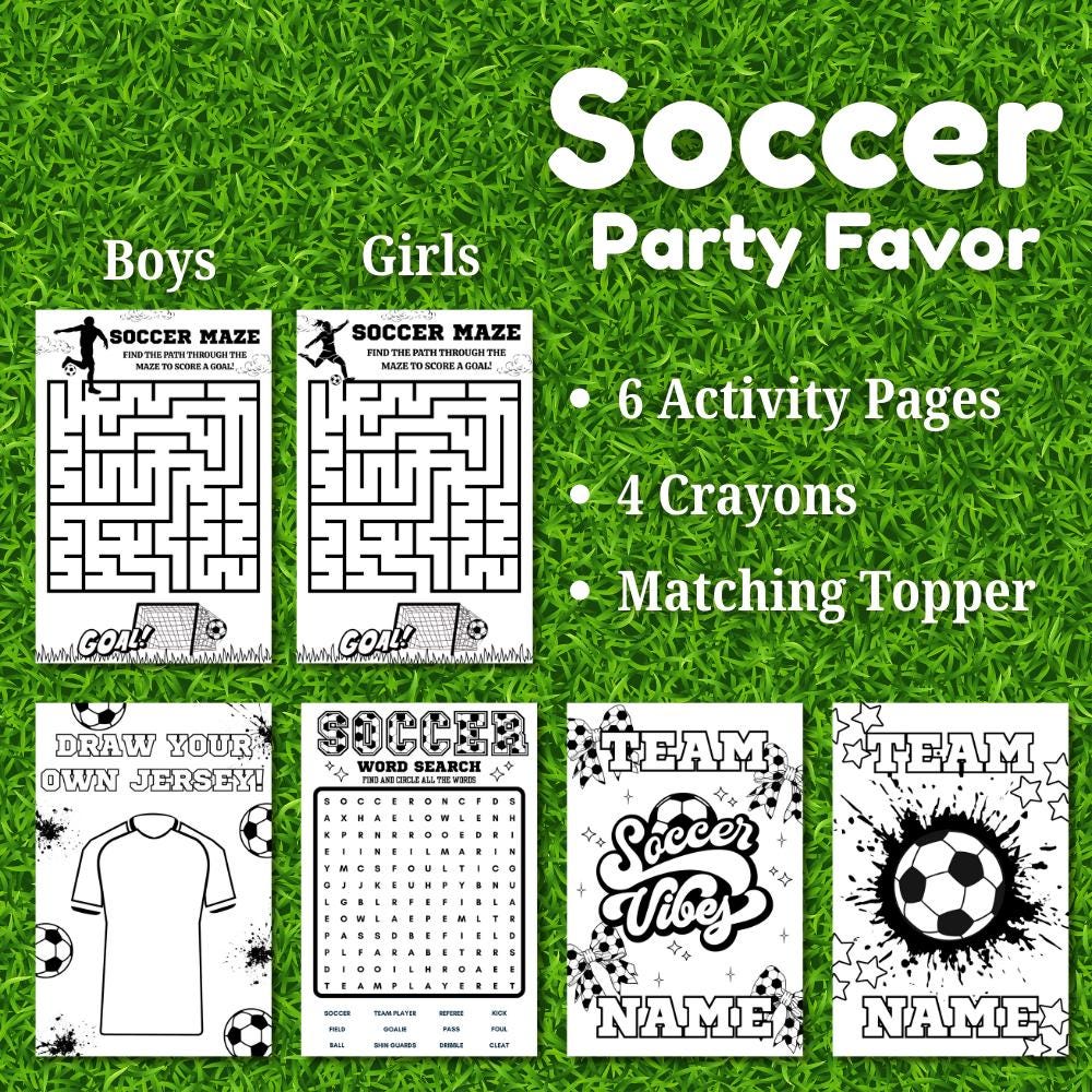 Soccer Party Favor