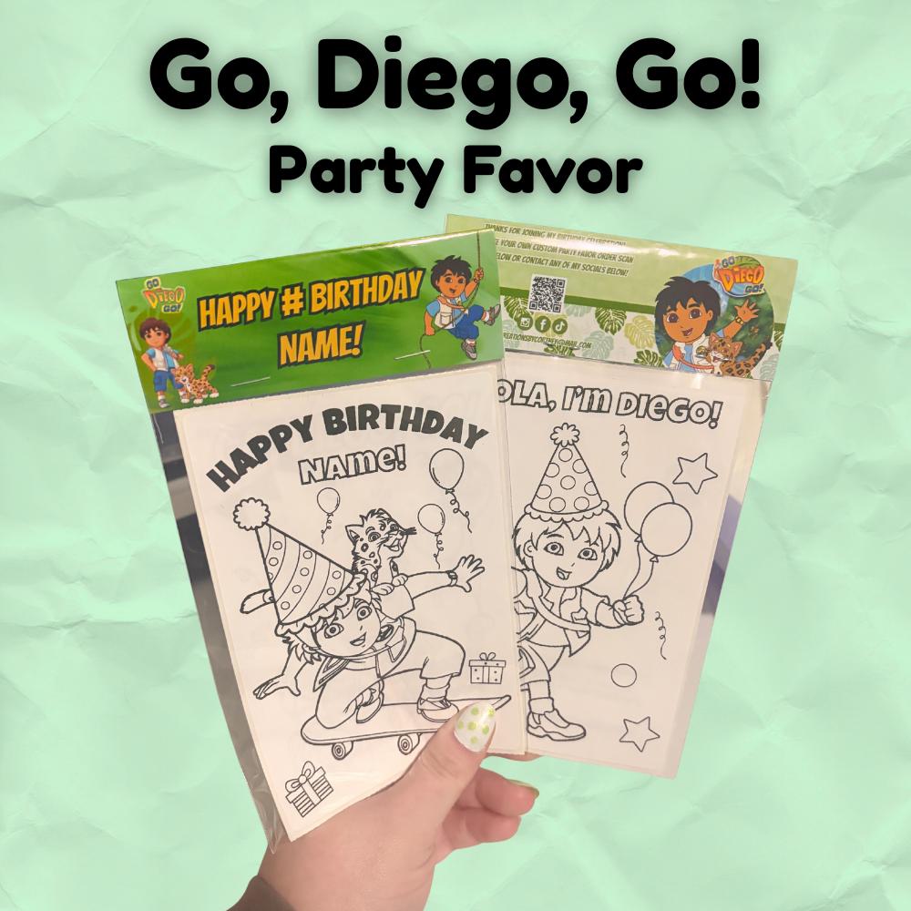 Go Diego Go Party Favor