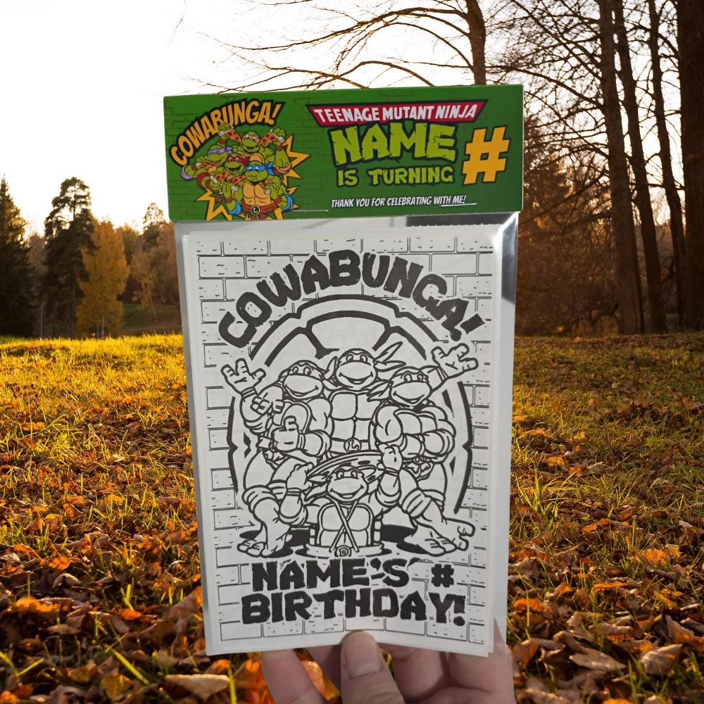 Ninja Turtle Party Favors