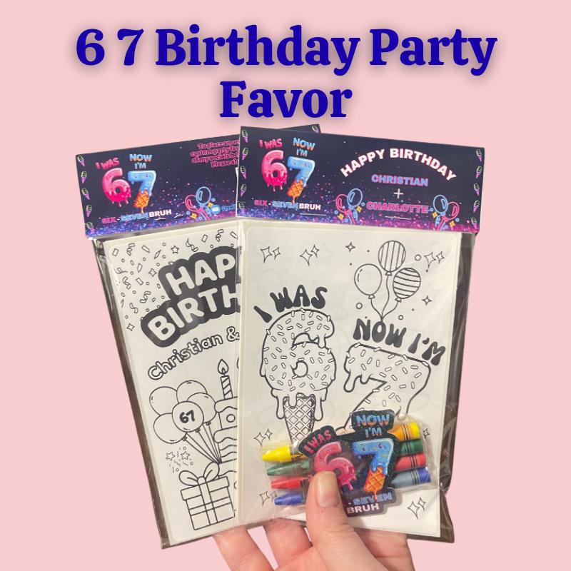 6 7 Ice Cream Donut Party Favors