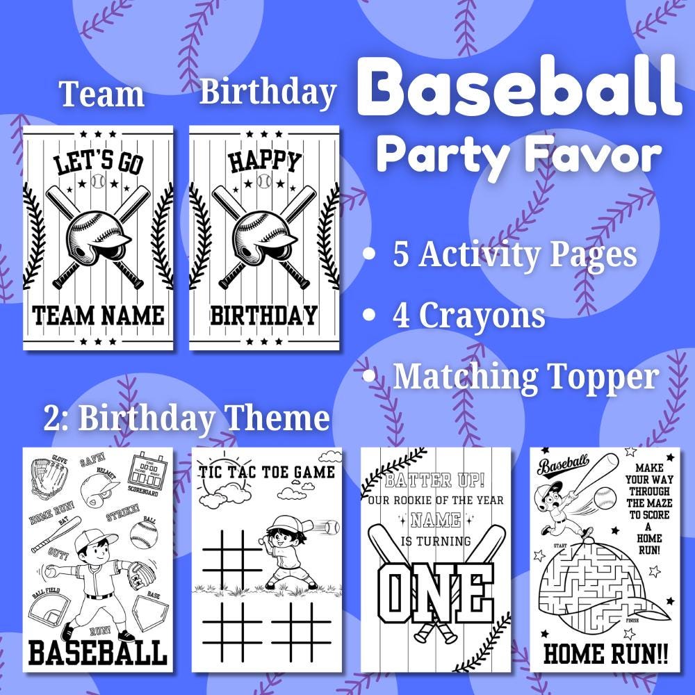 Baseball Party Favor