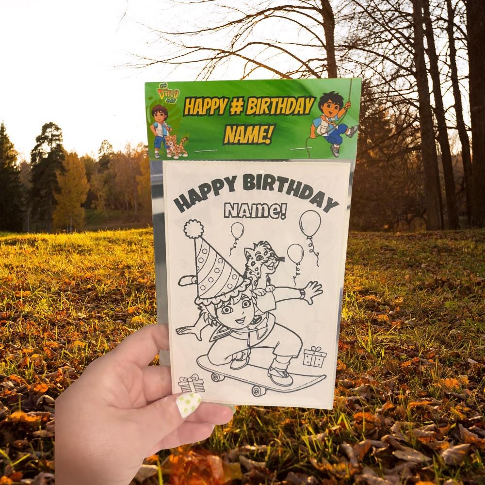 Go Diego Go Party Favor