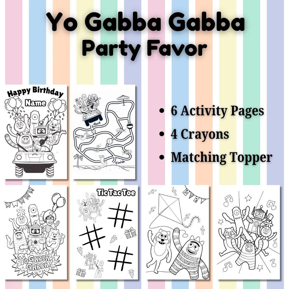 Yo Gabba Gabba Party Favor