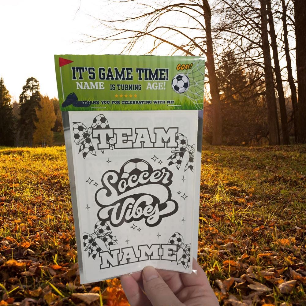 Soccer Party Favor