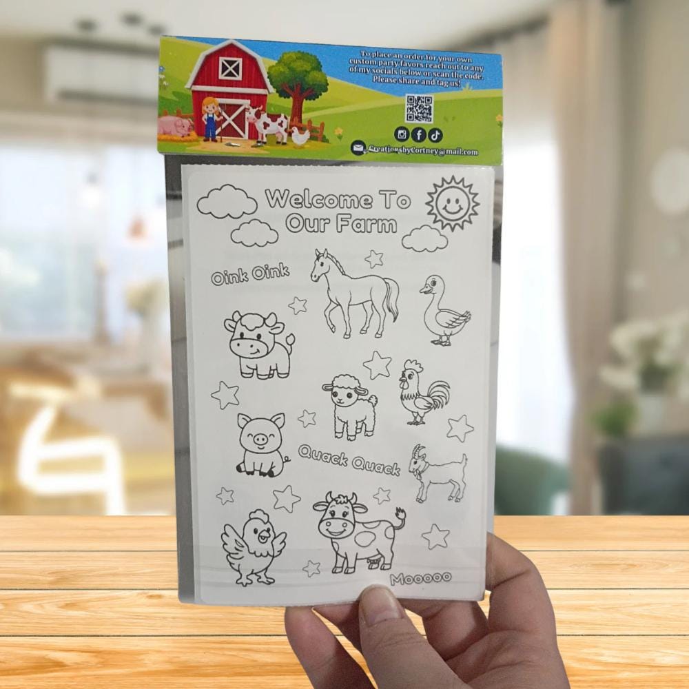 Farm Animal Party Favor