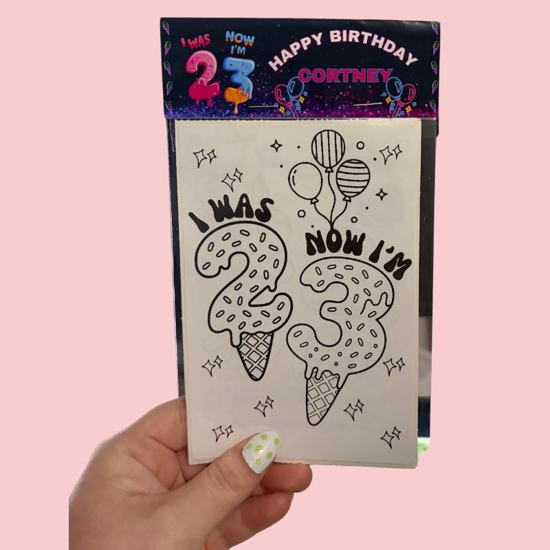 3rd Birthday Party Favor